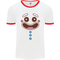 A GingerBread Man Mens White Ringer T-Shirt White/Red