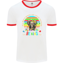 Autism Be Kind Elephant Autistic Mens White Ringer T-Shirt White/Red