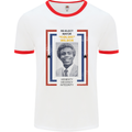 Re-Elect Mayor Goldie Wilson 80's Movie Mens White Ringer T-Shirt White/Red