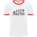 Fireman Evolution Mens White Ringer T-Shirt White/Red