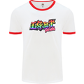 LGBT Gay Pride Day Awareness Mens White Ringer T-Shirt White/Red