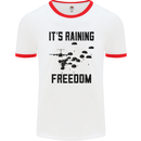 Freedom Parachute Regiment Para 1 2 3 4 10 Mens White Ringer T-Shirt White/Red