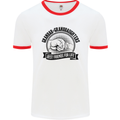 Grandad & Granddaughters Grandparent's Day Mens White Ringer T-Shirt White/Red