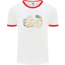 Live Love Yoga Mens Ringer T-Shirt White/Red