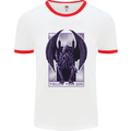 Cthulhu Follow Your God Kraken Mythology Mens Ringer T-Shirt White/Red
