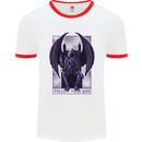 Cthulhu Follow Your God Kraken Mythology Mens Ringer T-Shirt White/Red