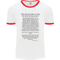 The Parachute Regiment Charter 1 2 3 4 Para Mens White Ringer T-Shirt White/Red