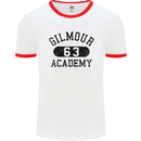 Dave Gilmour Academy 63 Mens White Ringer T-Shirt White/Red