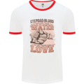 Stepdad Fathers Day Step Dad Mens Ringer T-Shirt White/Red