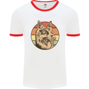 A German Shepherd Dad Mens Ringer T-Shirt White/Red