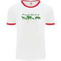 Animals Are Friends Not Food Vegan Mens White Ringer T-Shirt White/Red