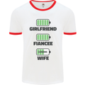 Girlfriend Fiance Wife Loading Engagement Mens White Ringer T-Shirt White/Red