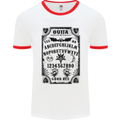 Ouija Board Voodoo Demons Spirits Halloween Mens White Ringer T-Shirt White/Red