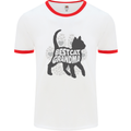 Best Cat Grandma Mens White Ringer T-Shirt White/Red