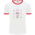 Detox Juice Hangover Cure Healthy Mens White Ringer T-Shirt White/Red