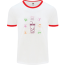 Detox Juice Hangover Cure Healthy Mens White Ringer T-Shirt White/Red