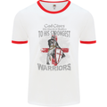 St George Warriors Mens White Ringer T-Shirt White/Red