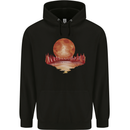 Red Moon Lake Universe Cosmos Space Childrens Kids Hoodie Black