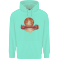 Red Moon Lake Universe Cosmos Space Childrens Kids Hoodie Peppermint