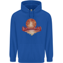 Red Moon Lake Universe Cosmos Space Childrens Kids Hoodie Royal Blue