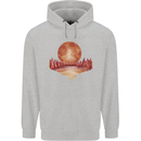 Red Moon Lake Universe Cosmos Space Childrens Kids Hoodie Sports Grey