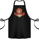 Red Moon Lake Universe Cosmos Space Cotton Apron 100% Organic Black