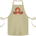 Red Moon Lake Universe Cosmos Space Cotton Apron 100% Organic Khaki