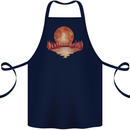 Red Moon Lake Universe Cosmos Space Cotton Apron 100% Organic Navy Blue