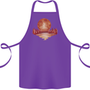 Red Moon Lake Universe Cosmos Space Cotton Apron 100% Organic Purple