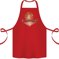Red Moon Lake Universe Cosmos Space Cotton Apron 100% Organic Red