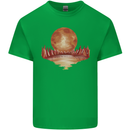Red Moon Lake Universe Cosmos Space Kids T-Shirt Childrens Irish Green