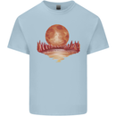 Red Moon Lake Universe Cosmos Space Kids T-Shirt Childrens Light Blue