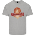 Red Moon Lake Universe Cosmos Space Kids T-Shirt Childrens Sports Grey