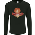 Red Moon Lake Universe Cosmos Space Mens Long Sleeve T-Shirt Black