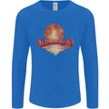 Red Moon Lake Universe Cosmos Space Mens Long Sleeve T-Shirt Royal Blue