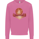 Red Moon Lake Universe Cosmos Space Mens Sweatshirt Jumper Azalea