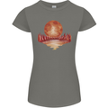 Red Moon Lake Universe Cosmos Space Womens Petite Cut T-Shirt Charcoal
