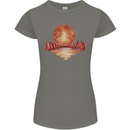 Red Moon Lake Universe Cosmos Space Womens Petite Cut T-Shirt Charcoal