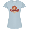 Red Moon Lake Universe Cosmos Space Womens Petite Cut T-Shirt Light Blue