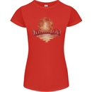 Red Moon Lake Universe Cosmos Space Womens Petite Cut T-Shirt Red