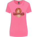 Red Moon Lake Universe Cosmos Space Womens Wider Cut T-Shirt Azalea