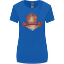Red Moon Lake Universe Cosmos Space Womens Wider Cut T-Shirt Royal Blue