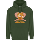 Red Panda Bear Funny Sleep Sleeping Childrens Kids Hoodie Forest Green