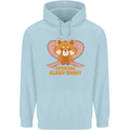 Red Panda Bear Funny Sleep Sleeping Childrens Kids Hoodie Light Blue