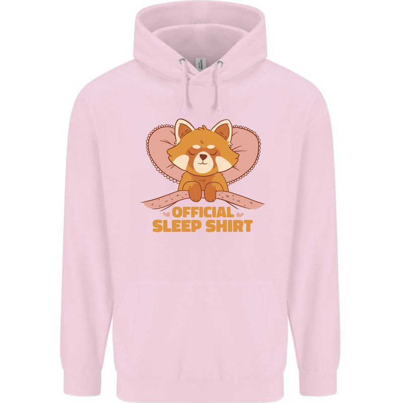 Red Panda Bear Funny Sleep Sleeping Childrens Kids Hoodie Light Pink