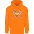 Red Panda Bear Funny Sleep Sleeping Childrens Kids Hoodie Orange