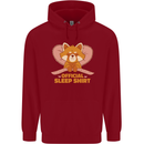 Red Panda Bear Funny Sleep Sleeping Childrens Kids Hoodie Red