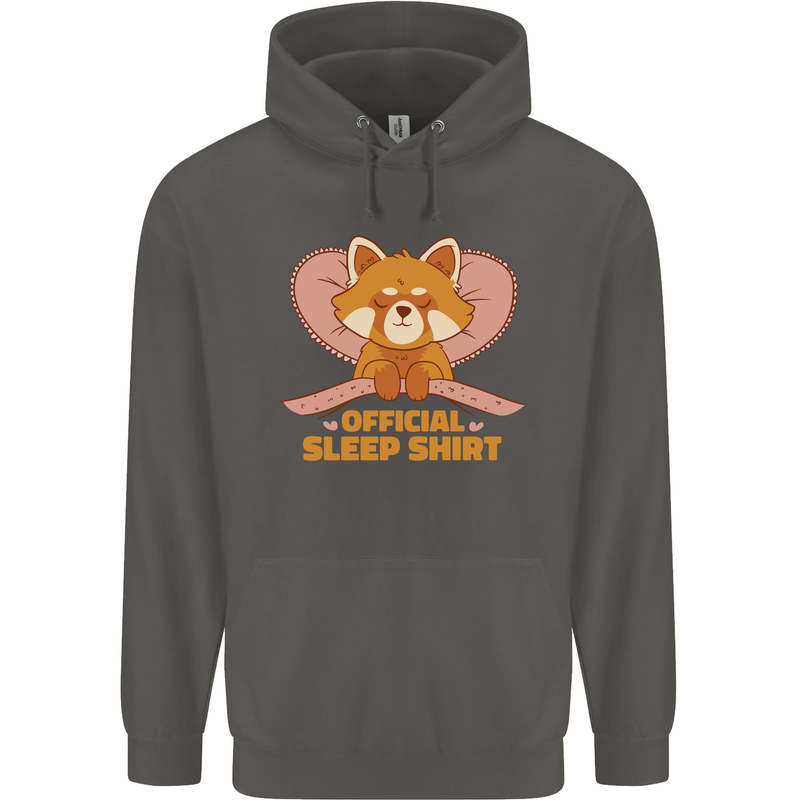 Red Panda Bear Funny Sleep Sleeping Childrens Kids Hoodie Storm Grey