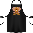 Red Panda Bear Funny Sleep Sleeping Cotton Apron 100% Organic Black