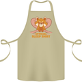 Red Panda Bear Funny Sleep Sleeping Cotton Apron 100% Organic Khaki